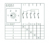 Rotary Cam Switches - Multi-step - M-handle - 10A