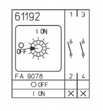 Rotary Cam Switches - ON-OFF 90° - 3 locks - 10A