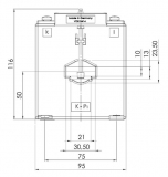 ASK 31.6 150/5A cl. 1 current transformer