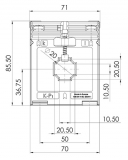 ASK 421.4 75/1 5VA Cl. 1 Current transformer