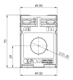 ASR 21.5 100/1A 2,5 VA Kl. 1 Rohrstab-Stromwandler