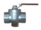 Ball valve with internal screw thread