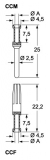 CCMA 0.5, Crimpkontaktstift-0,5mm²-versilbert-16A