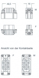 Male insert-Crimp-15P-10A-49.16