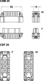 CDM 25, Stifteinsatz-Crimp-25P-10A