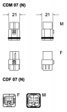 CDM 07, Stifteinsatz-Crimp-7P-10A