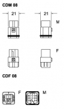 CDF 08, Buchseneinsatz-Crimp-8P-10A