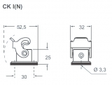 Bulkhead housings-single lever-thermo-“21.21”