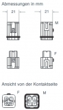 CKSF 03, BUCHSENEINSATZ 3 POL. KÄFIGZUGFEDEREINSATZ