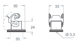 Bulkhead housing, 1 lever, “21.21”