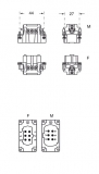 CNEF 06 T, Buchseneinsatz-Schraub-6P-16A