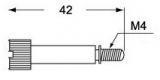 CRBM, Rändelschraube für Kontakteinsätze CN, CD, CNE, CCE, CSE