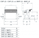 Surface mounting house-1 lever-with cover-M40-“104.27”