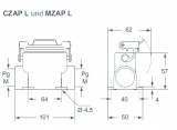 MZAP 25 L25, Sockelgehäuse-1 Bügel-M25-hohe Ausf.-Größe 66.16